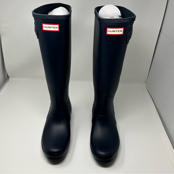 HUNTER Navy Original Tall Rainboots Size 8 &10 Available Brand New - Picture 5 of 8